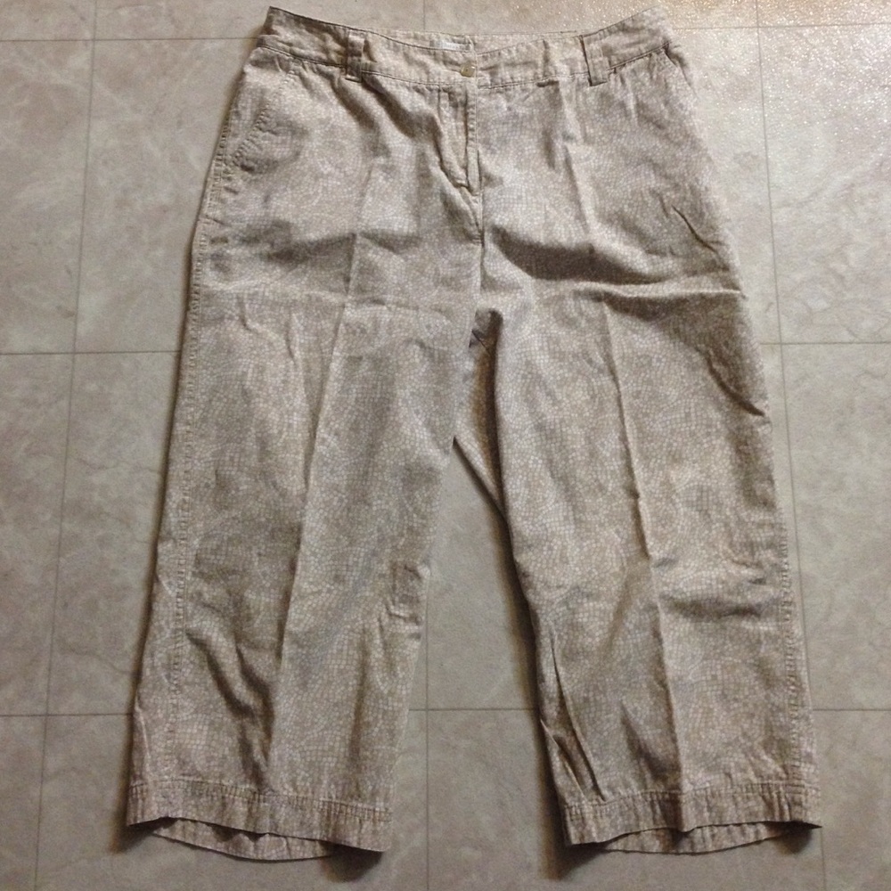 christopher & Banks Tan Capris 12
